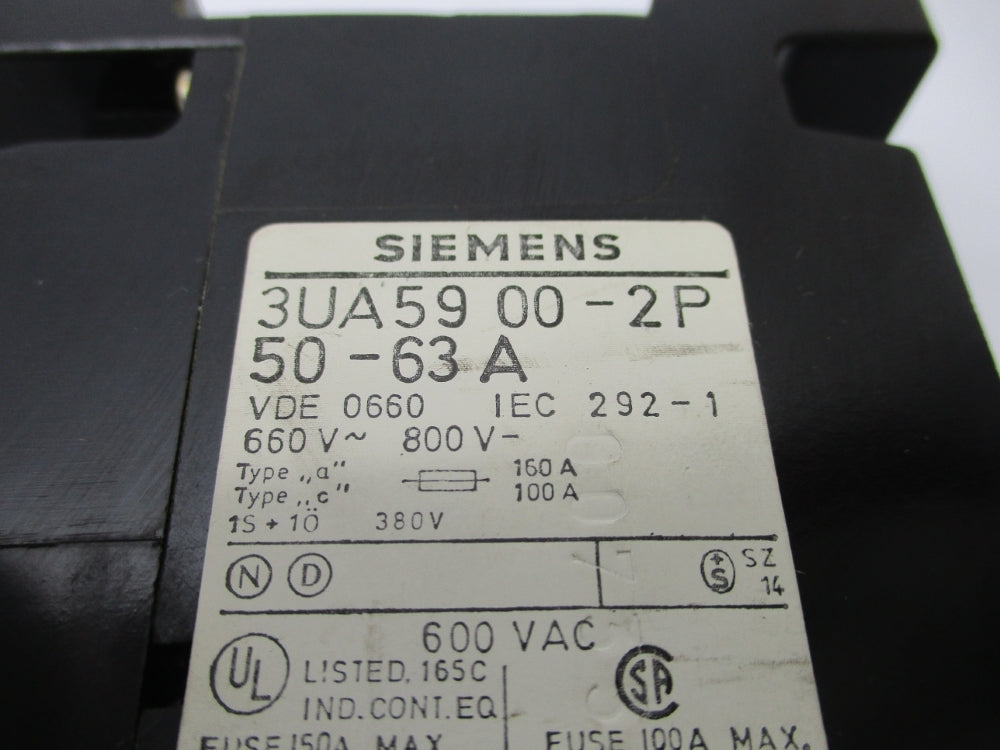 SIEMENS 3UA5900-2P 50-63A NSNP