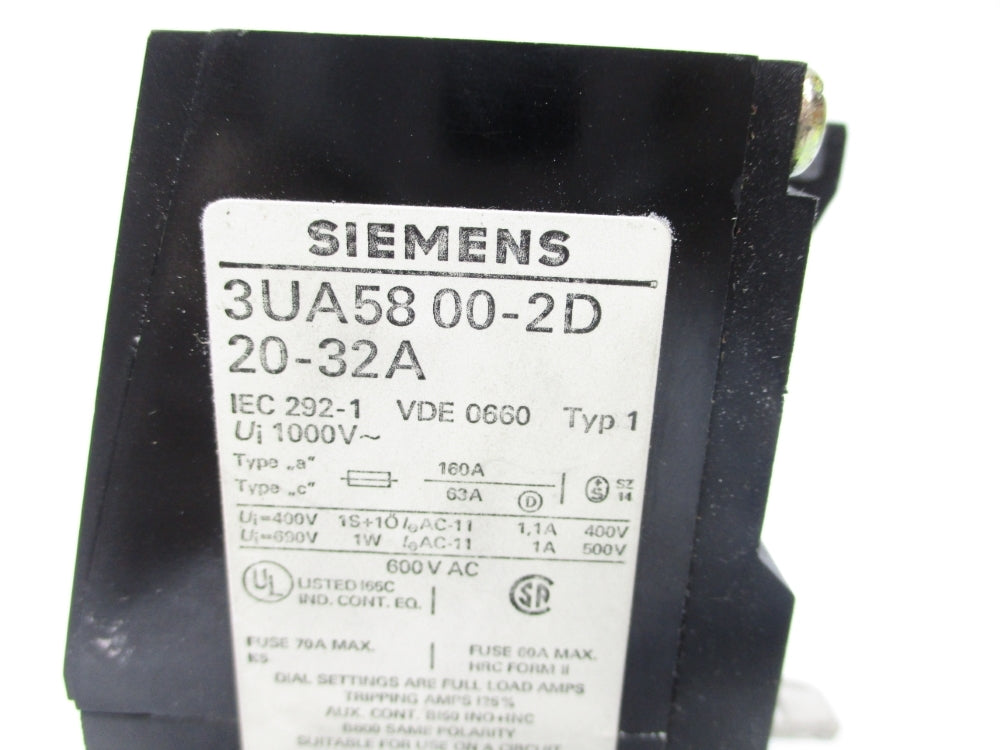 SIEMENS 3UA5800-2D 20-32A NSNP