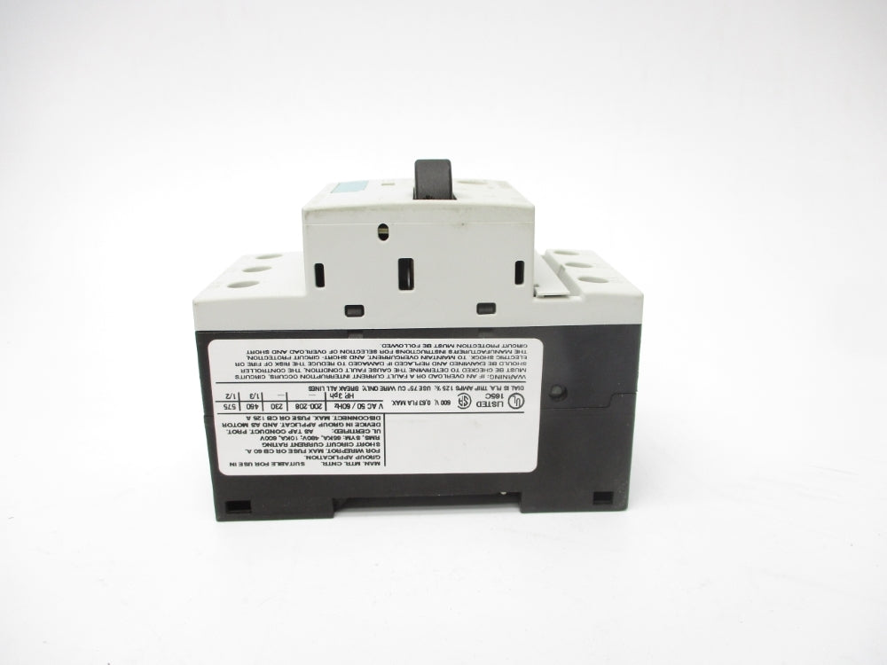 SIEMENS 3RV1011-0GA10 600V 0.45-0.63A NSNP