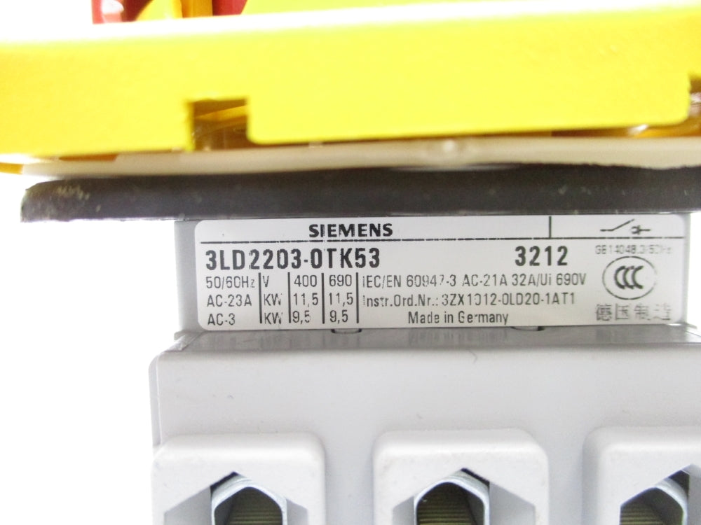 SIEMENS 3LD2203-0TK53 NSNP