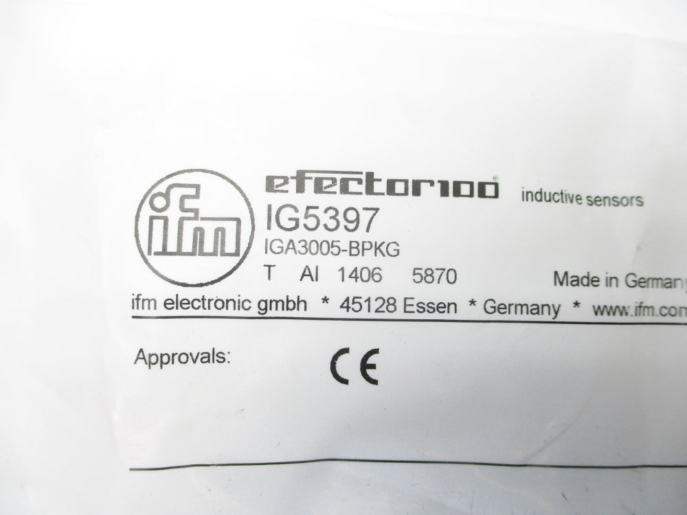 IFM EFECTOR IGA3005-BPKG IG5397 NSMP