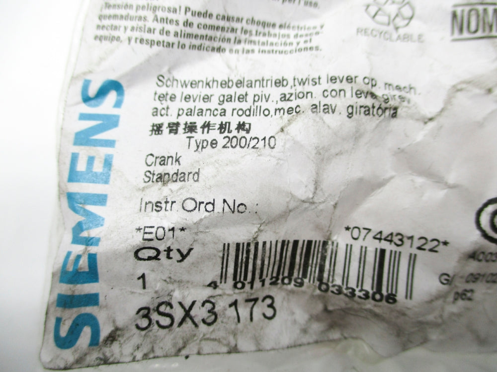 SIEMENS 3SX3173 NSMP