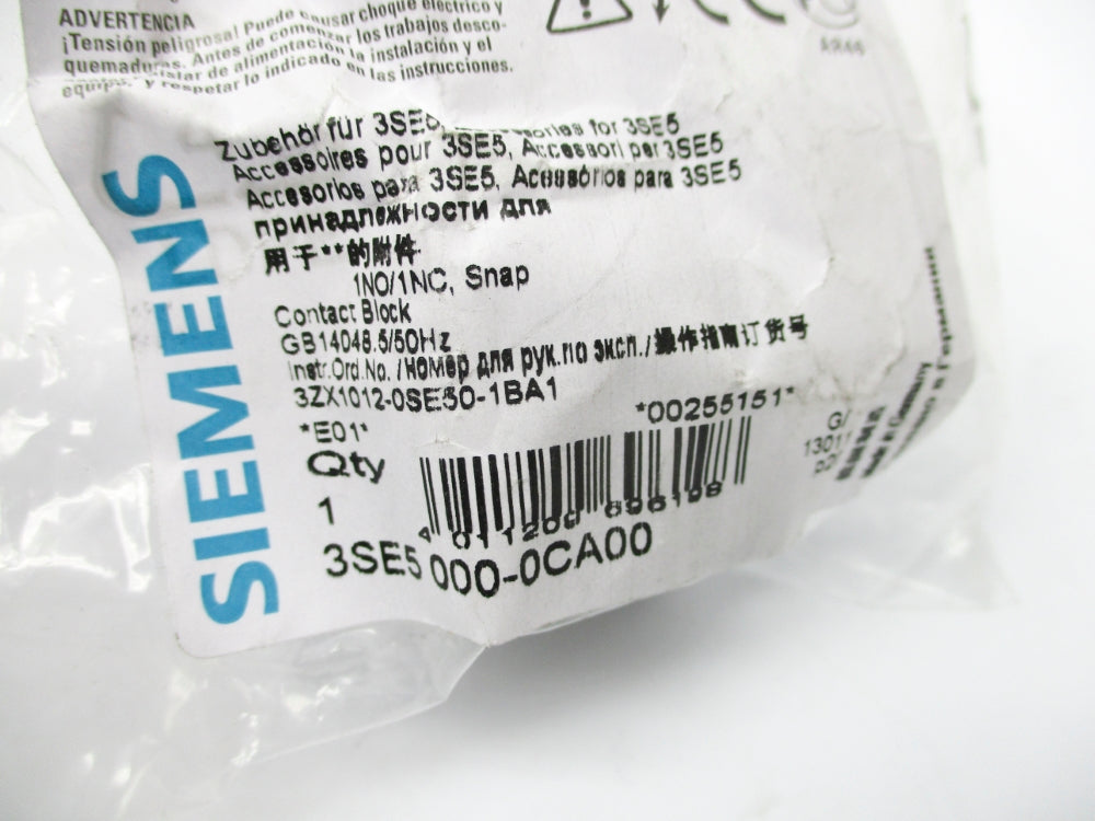 SIEMENS 3SE5000-0CA00 NSMP