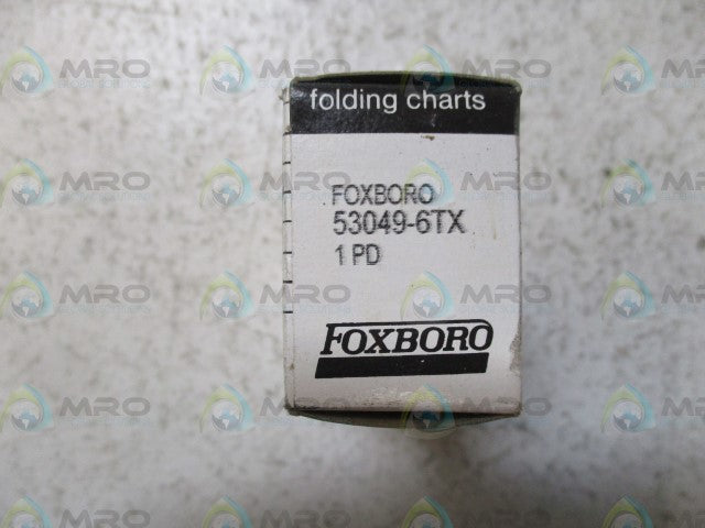 FOXBORO 53049-6TX FOLDING CHARTS *NEW IN BOX*