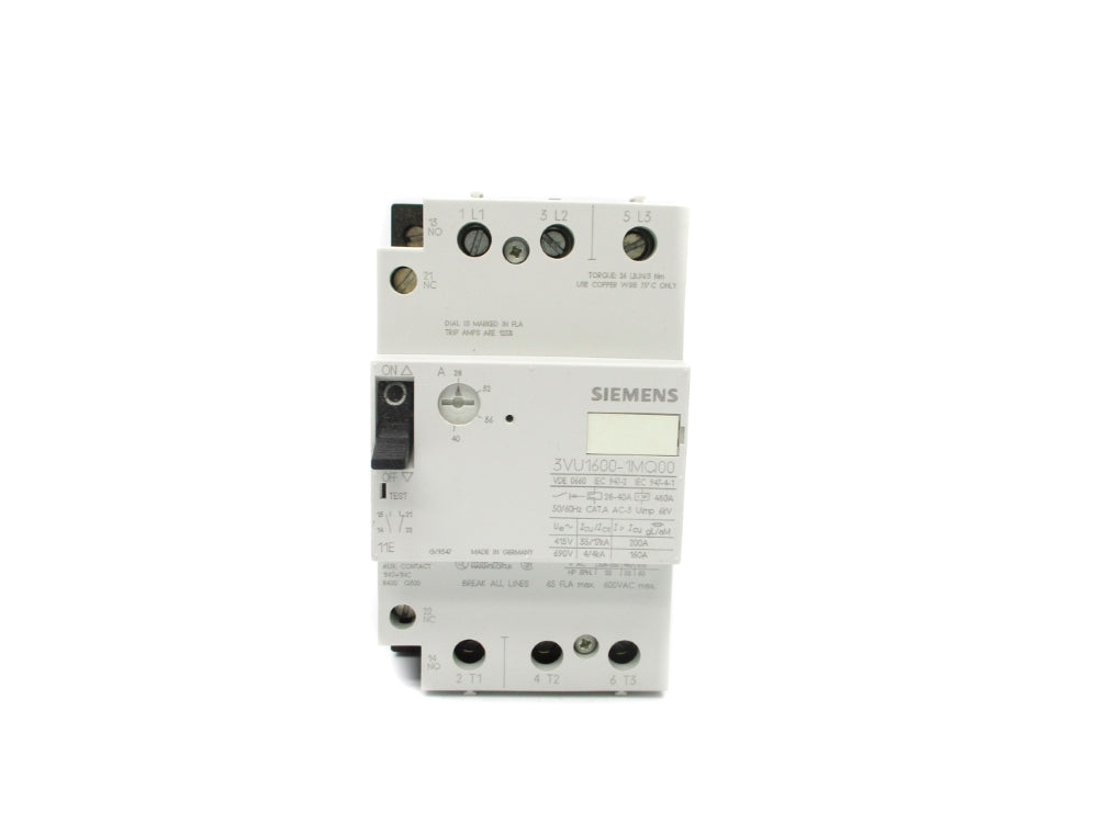 SIEMENS 3VU1600-1MQ00 28-40A NSNP