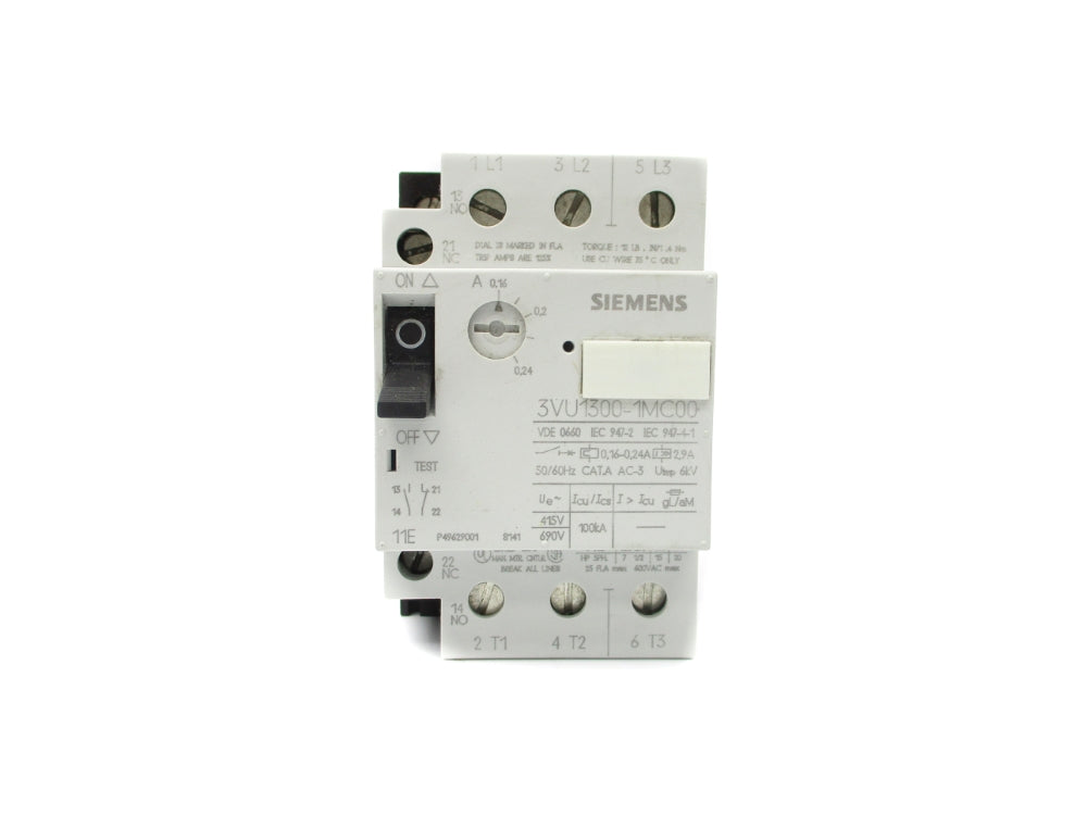 SIEMENS 3VU1300-1MC00 0.16-0.24A NSNP