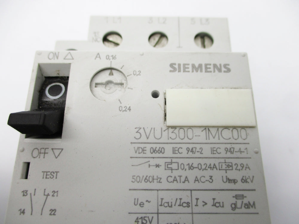 SIEMENS 3VU1300-1MC00 0.16-0.24A NSNP