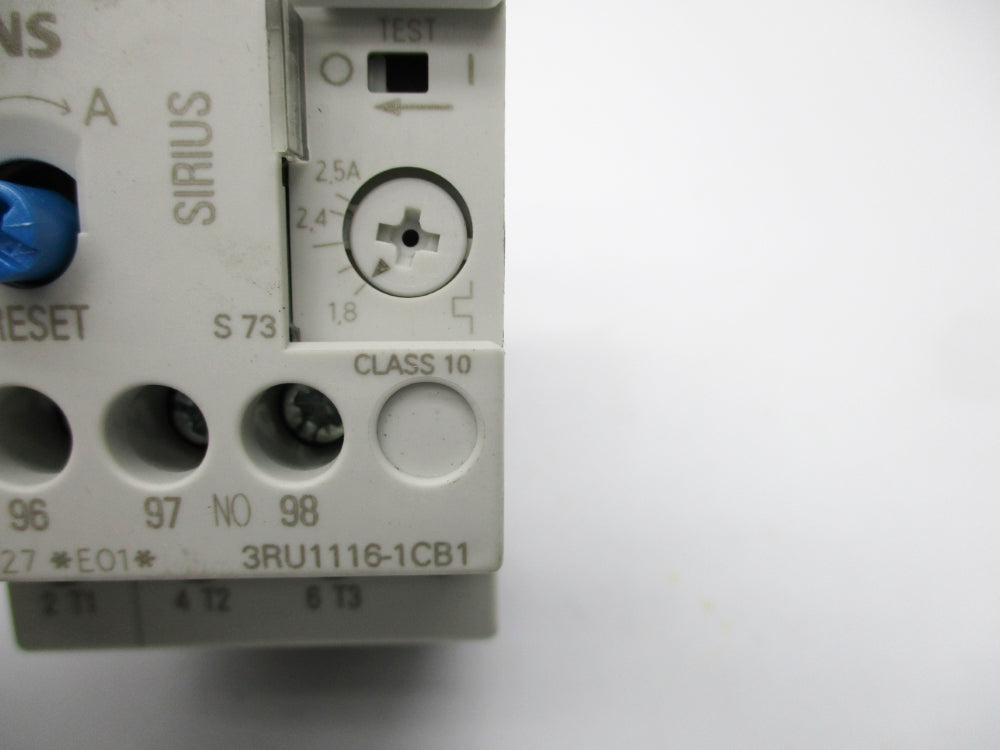 SIEMENS 3RU1116-1CB1 1.8-2.5A NSNP