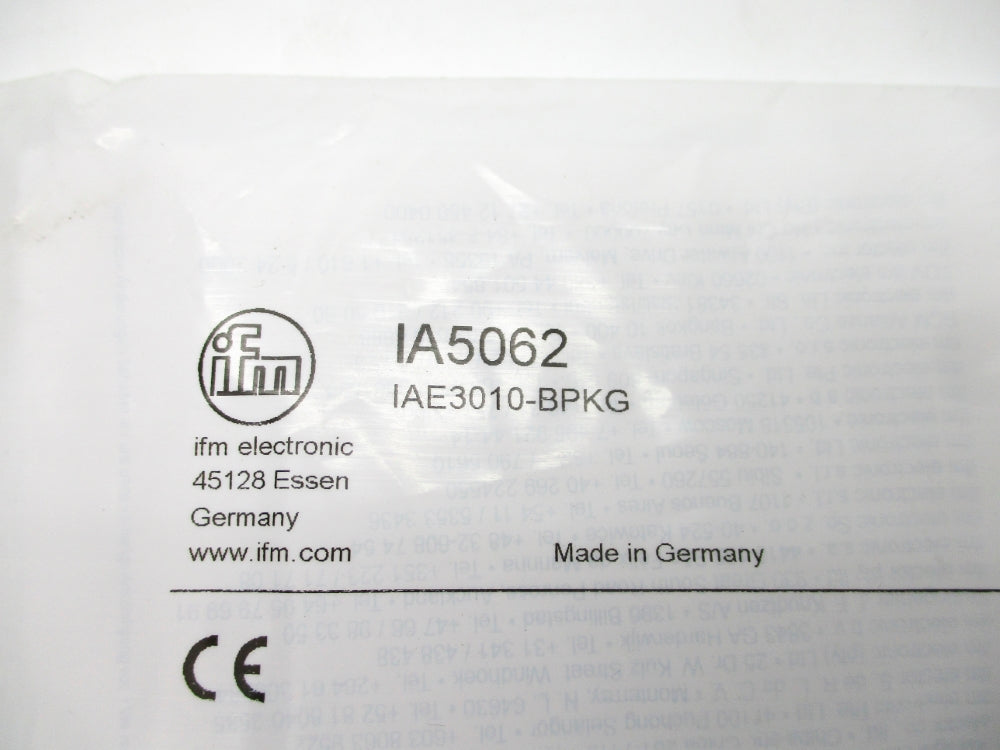 IFM EFECTOR IA5062 IAE3010-BPKG 10-36VDC NSMP