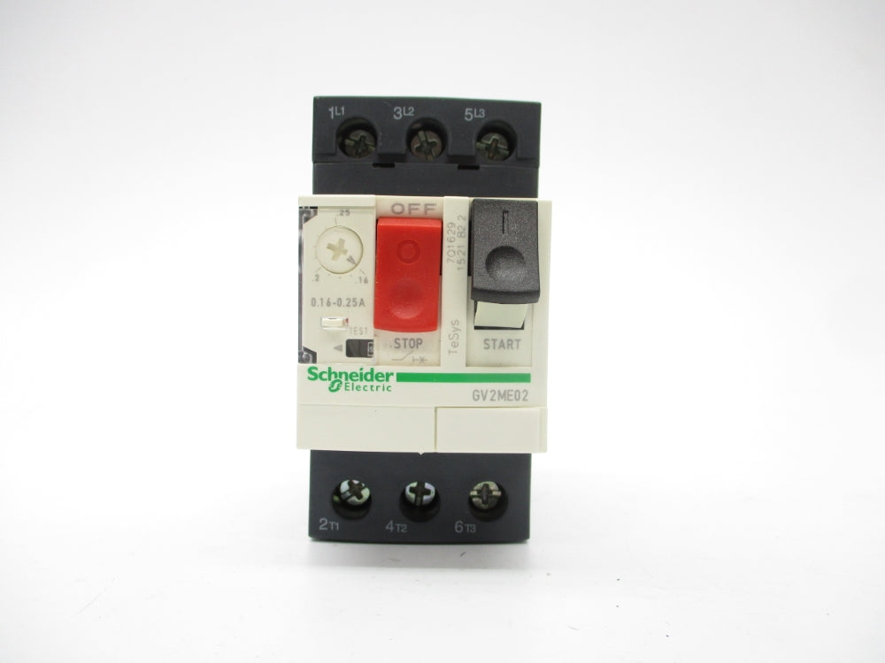 SCHNEIDER ELECTRIC GV2ME02 0.16-0.25A NSNP