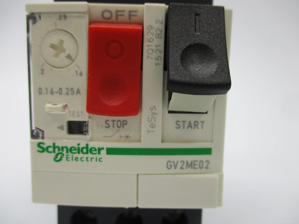 SCHNEIDER ELECTRIC GV2ME02 0.16-0.25A NSNP