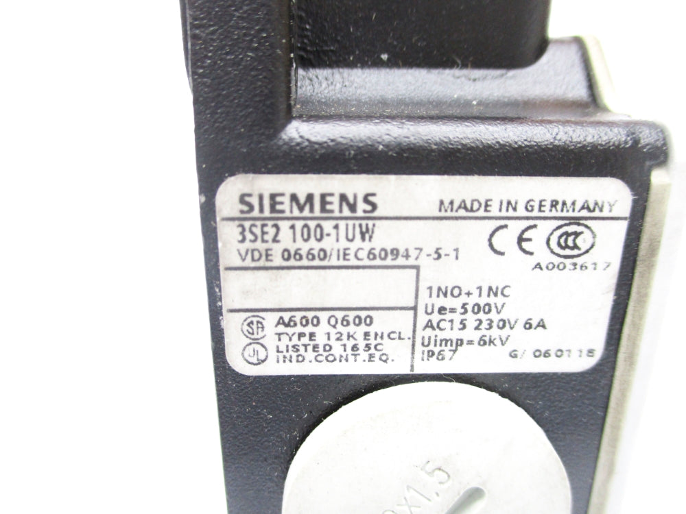 SIEMENS 3SE2100-1UW (AS PICTURED) NSNP