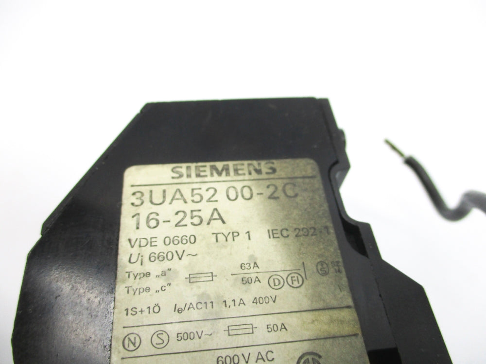 SIEMENS 3UA5200-2C 16-25A NSNP