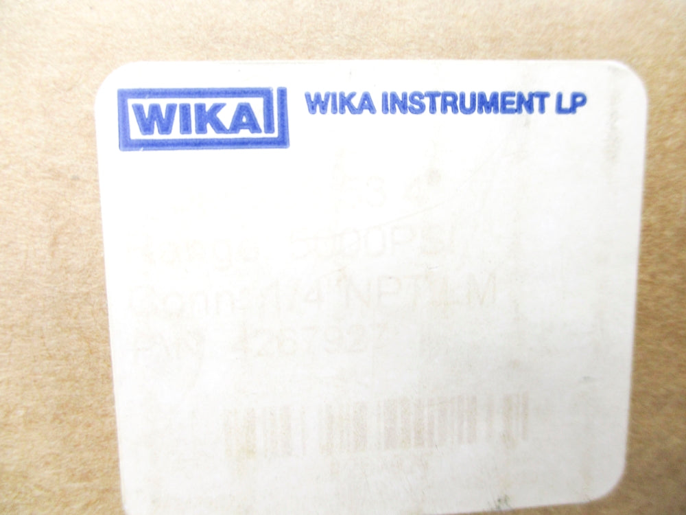 WIKA 4267927 5000PSI NSMP