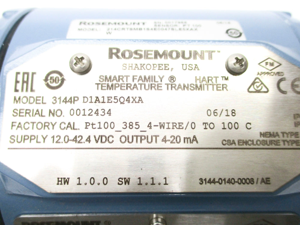 ROSEMOUNT 3144PD1A1E5Q4XA NSNP