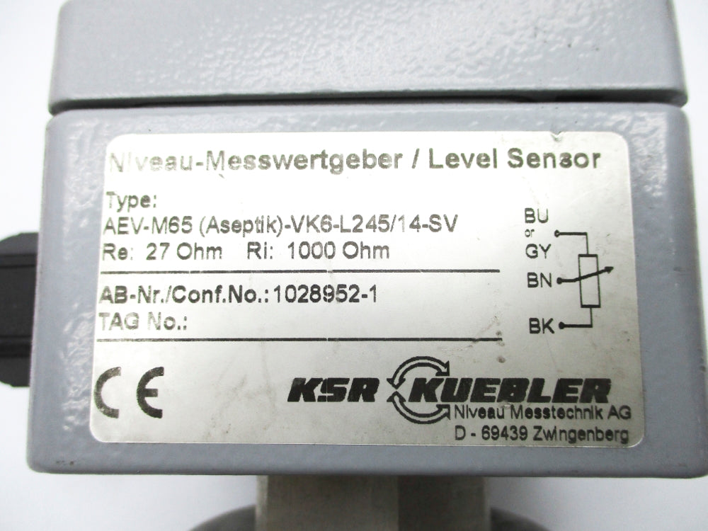 KSR KUEBLER AEV-M65-(ASEPTIK)-VK6-L245/14/SV NSNP