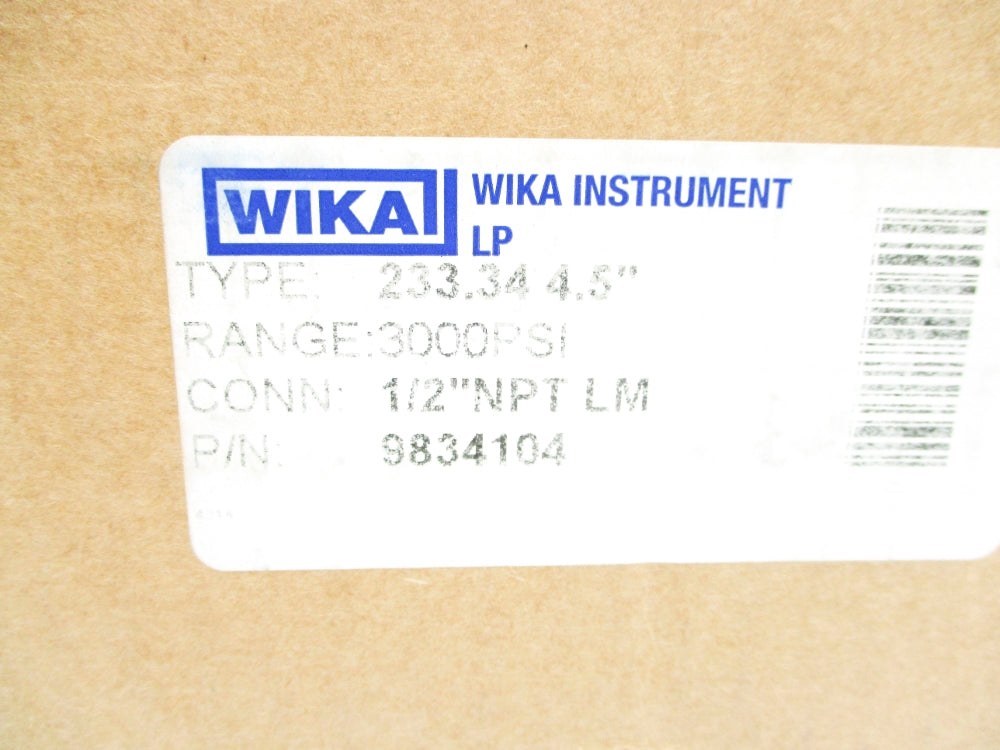 WIKA 9834104 3000PSI NSMP