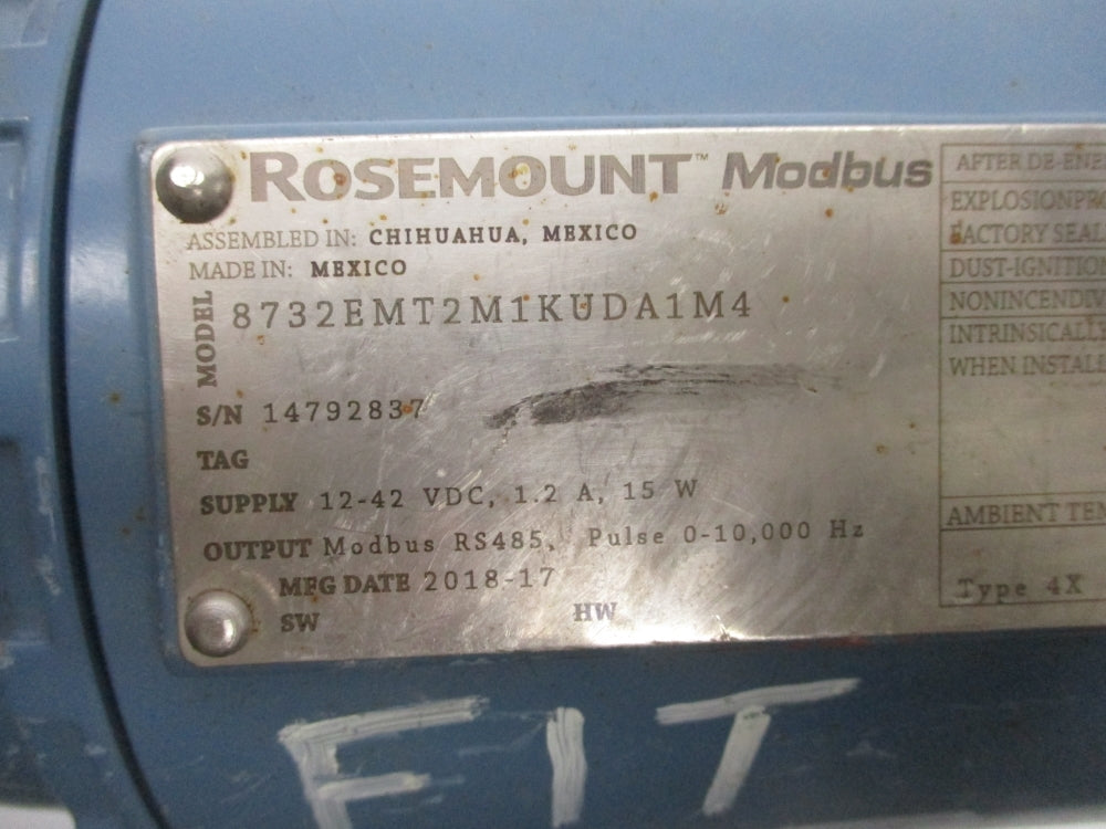 ROSEMOUNT 8732EMT2M1KUDA1M4 UNMP