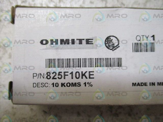 OHMITE 825F10KE WIREWOUND RESISTOR 10K OHMS *NEW IN BOX*
