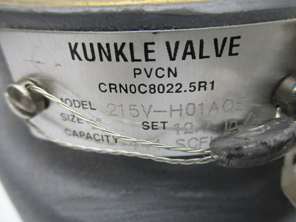 KUNKLE VALVE 215V-H01AQE-12.7 NSNP