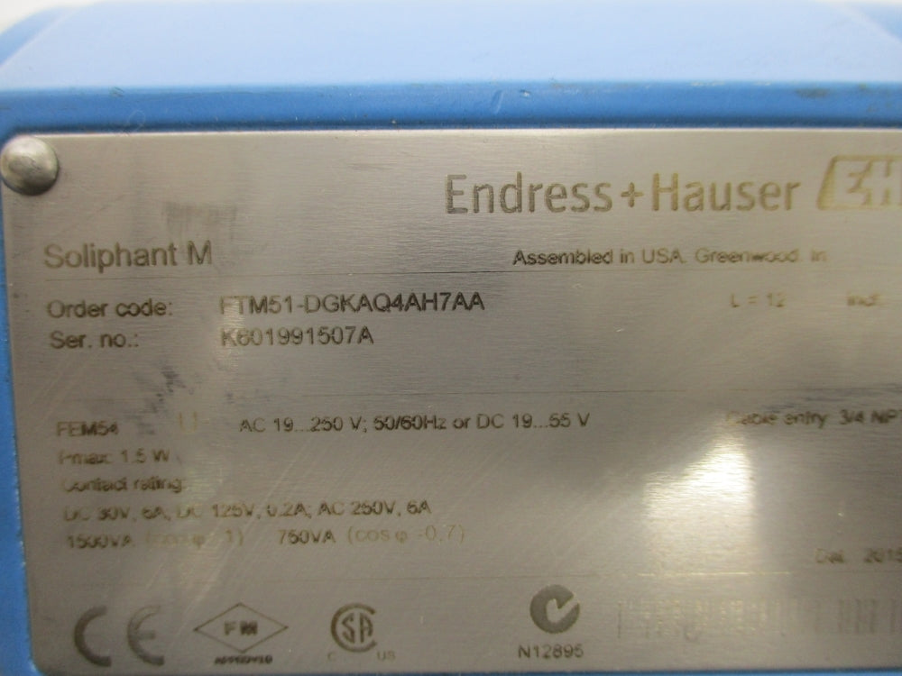 ENDRESS+HAUSER FTM51-DGKAQ4AH7AA NSNP