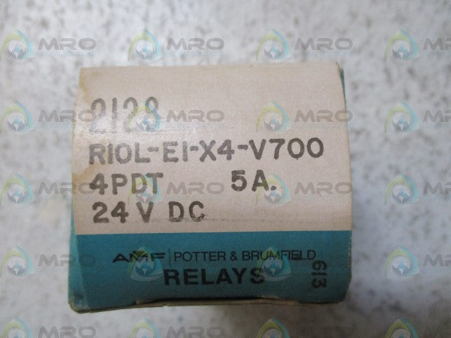 POTTER & BRUMFIELD R10L-E1X4-V700 RELAY 24VDC *NEW IN BOX*