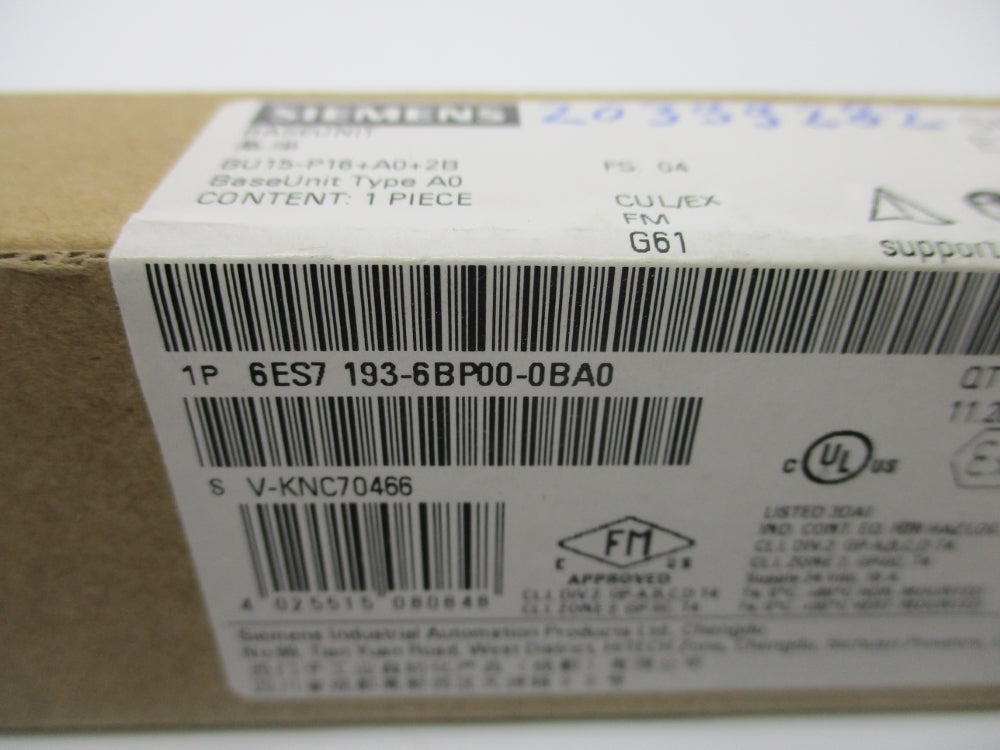 SIEMENS 6ES7193-6BP00-0BA0 NSFS