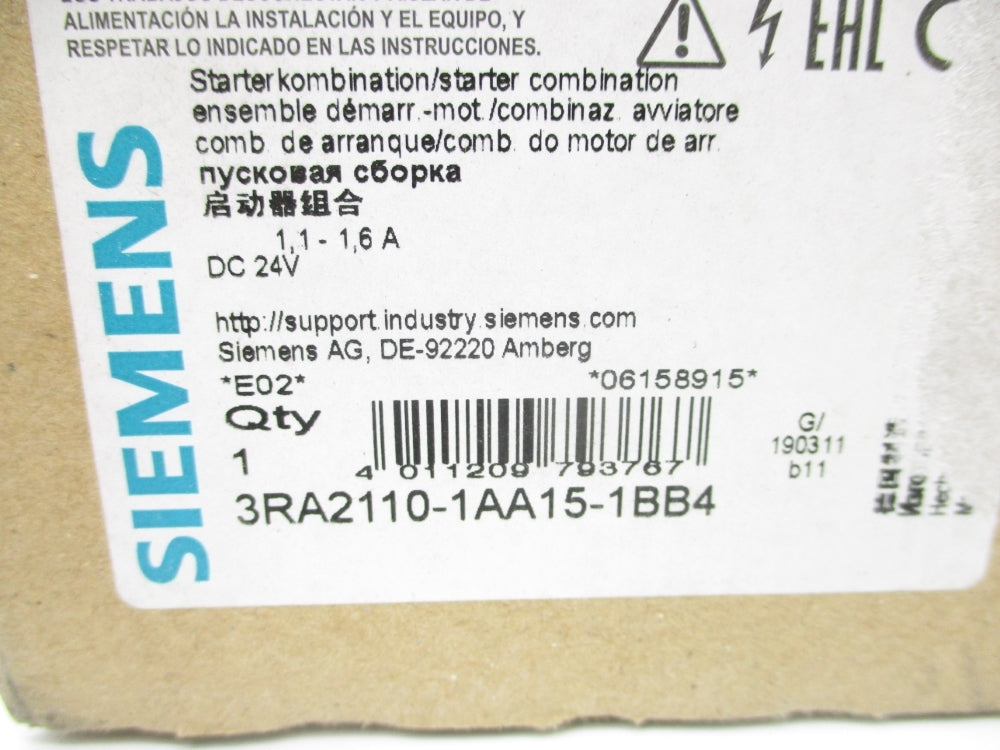 SIEMENS 3RA2110-1AA15-1BB4 NSMP