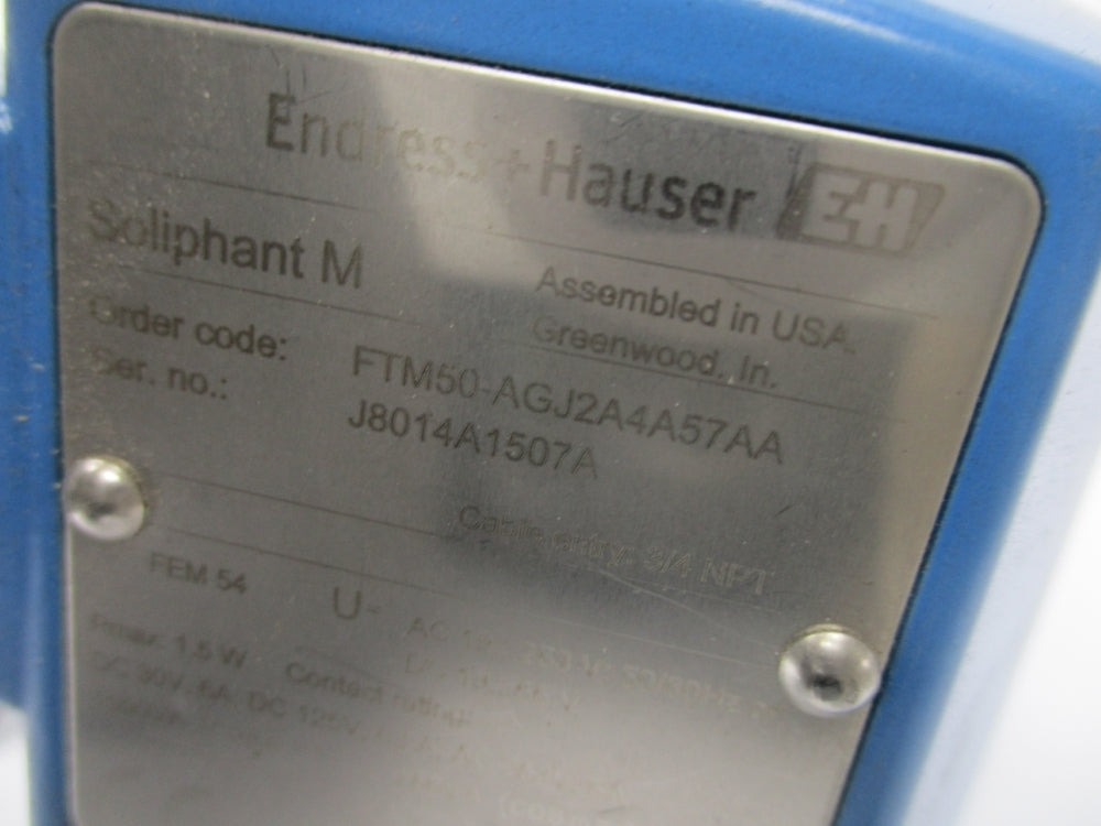 ENDRESS+HAUSER FTM50-AGJ2A4A57AA NSNP