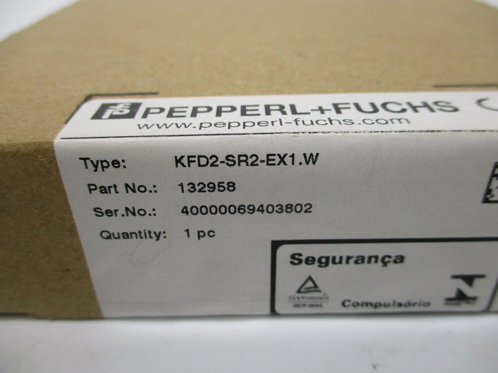PEPPERL+FUCHS KFD2-SR2-EX1.W 132958 NSFS