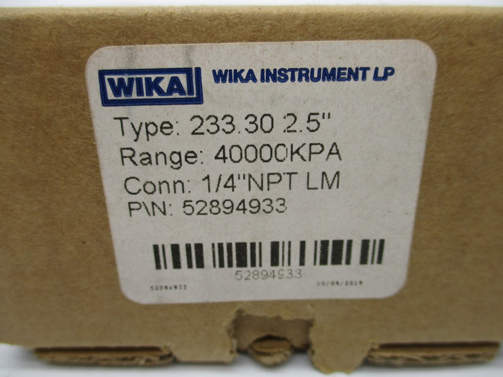 WIKA 52894933 40000KPA NSMP