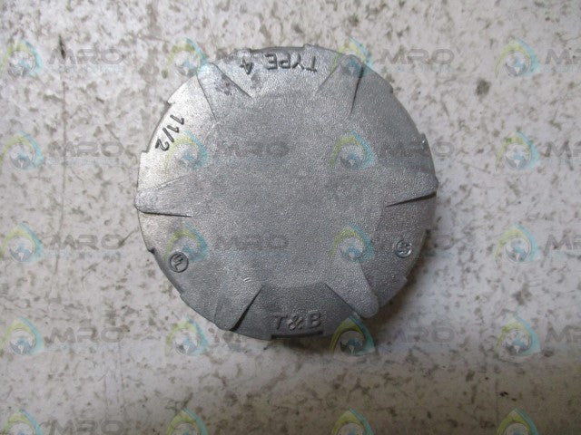 THOMAS & BETTS H150CAP ZINC BULLET HUB 1-1/2" *NEW NO BOX*