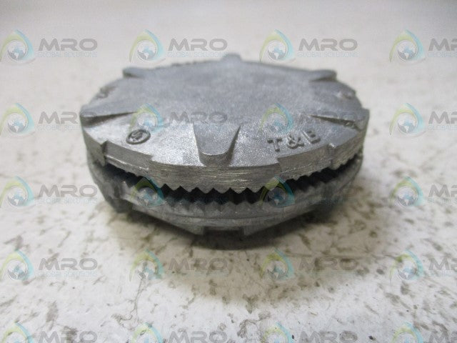 THOMAS & BETTS H150CAP ZINC BULLET HUB 1-1/2" *NEW NO BOX*