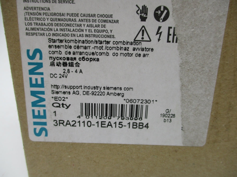 SIEMENS 3RA2110-1EA15-1BB4 NSMP