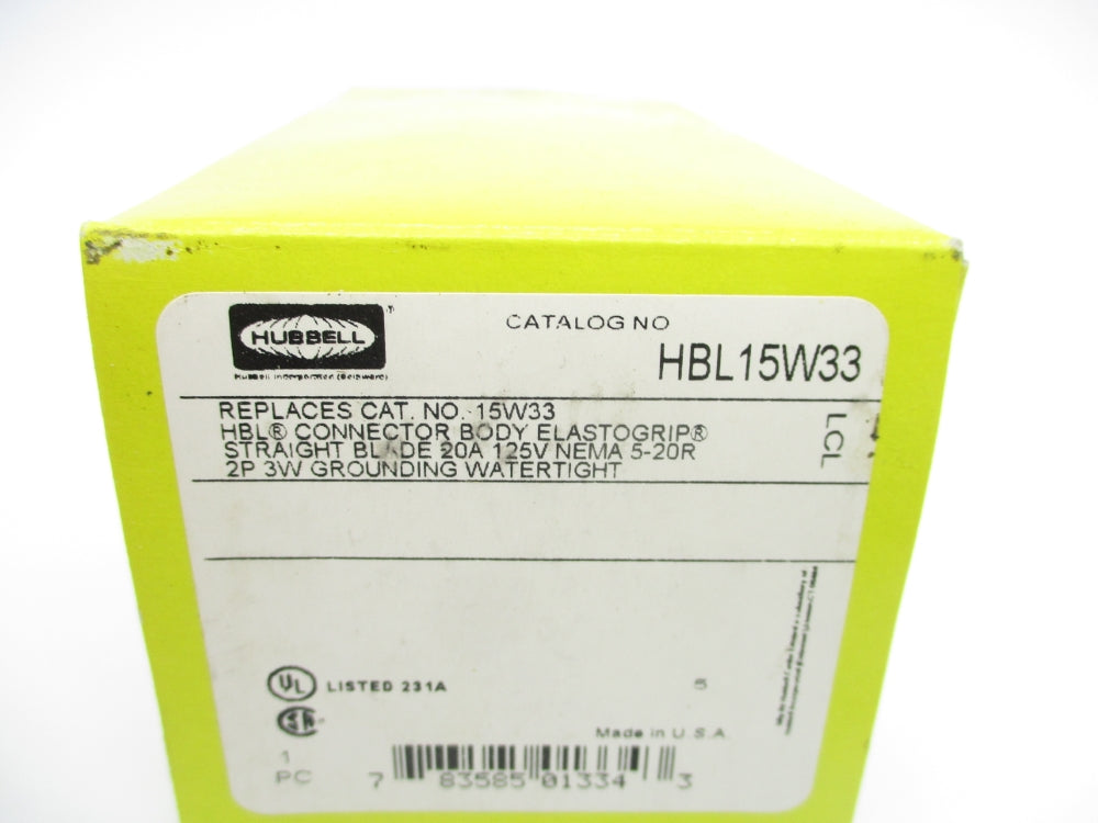 HUBBELL HBL15W33 NSMP