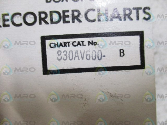 AMPROBE 830AV600-B RECORDER CHARTS *NEW IN BOX*