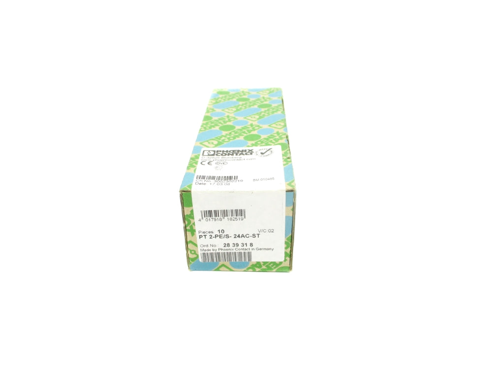 PHOENIX CONTACT PT2-PE/S-24AC-ST 2839318 (PKG OF 10) NSFS