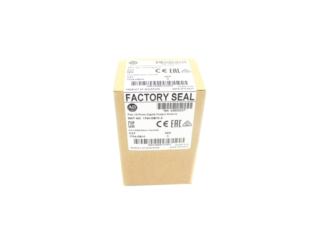 ALLEN BRADLEY 1794-OB16 SER. A DATE: 2015 NSFS