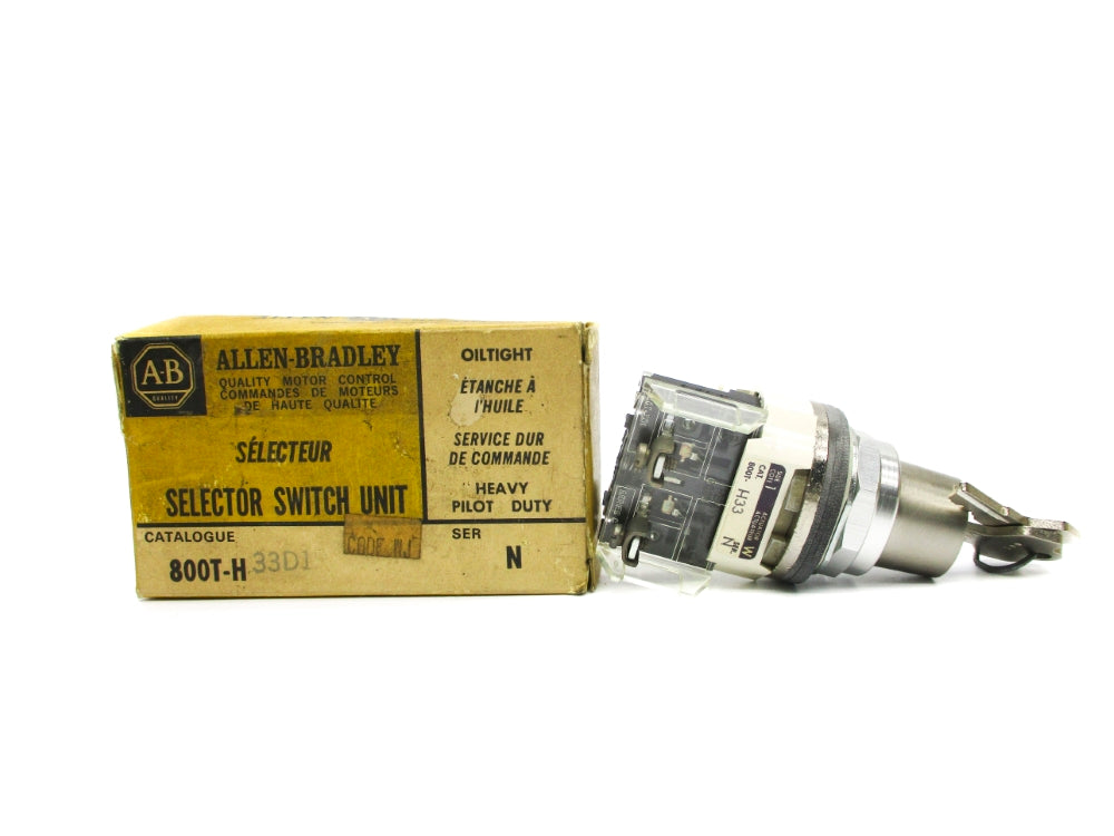 ALLEN BRADLEY 800T-H33D1 SER. N (BK/YL) NSMP