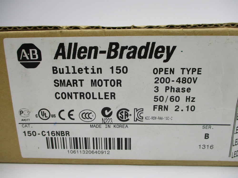 ALLEN BRADLEY 150-C16NBR SER. B F/W 2.10 NSMP