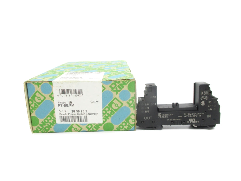 PHOENIX CONTACT PT-BE/FM 2839282 (PKG OF 10) NSMP