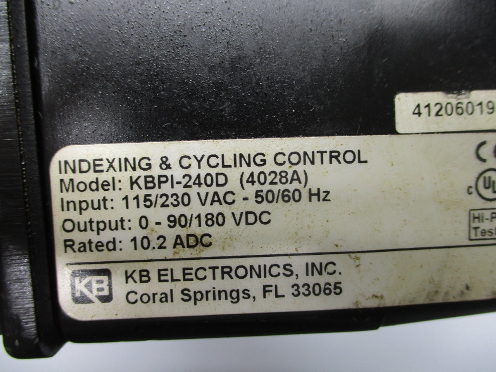 KB ELECTRONICS KBPI-240D 4028A UNMP