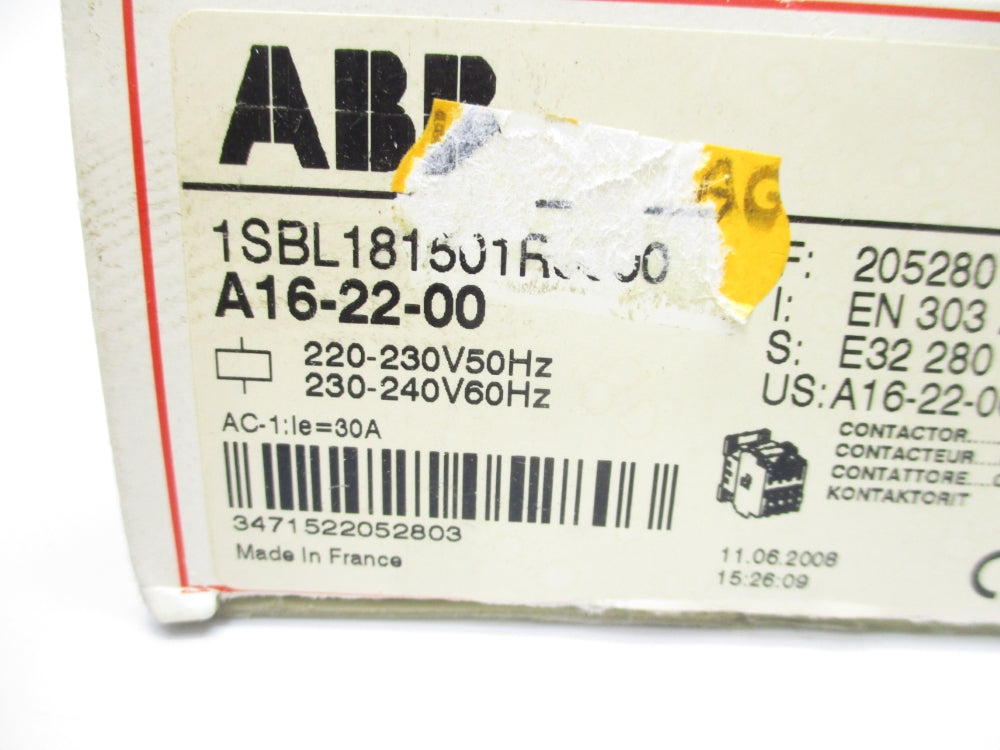 ABB A16-22-00-80 220-230/230-240V NSMP