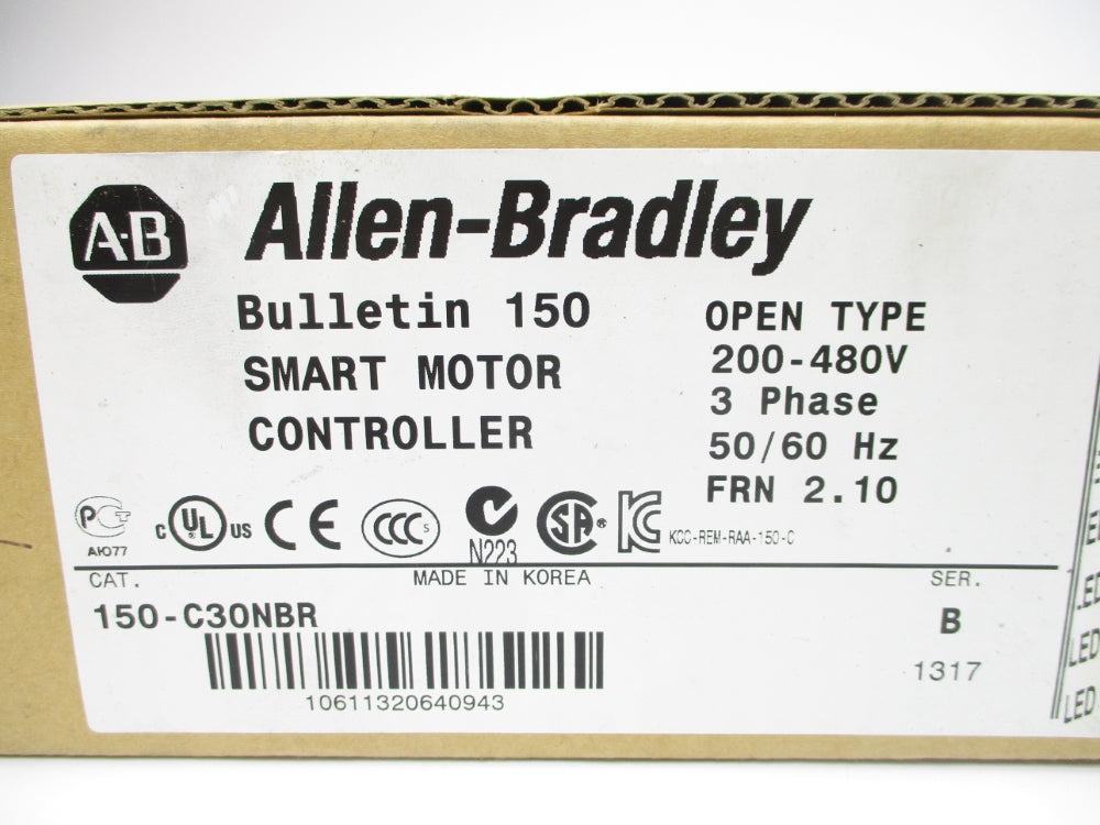 ALLEN BRADLEY 150-C30NBR SER. B F/W 2.10 NSFS