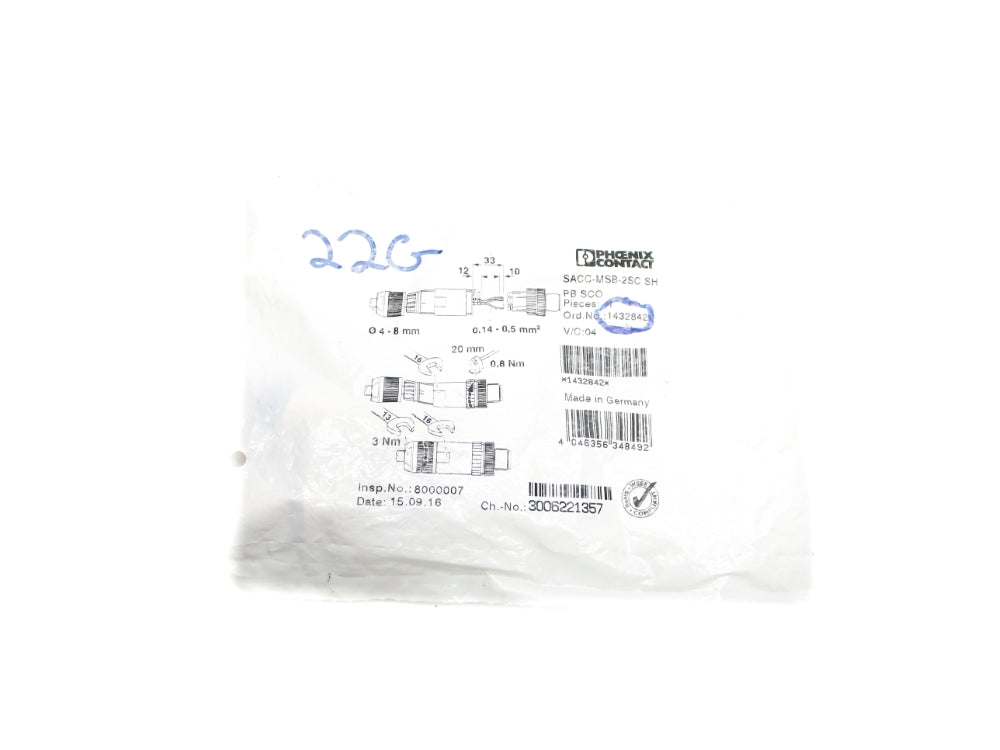 PHOENIX CONTACT SACC-MSB-2SCSHPBSCO 1432842 NSMP