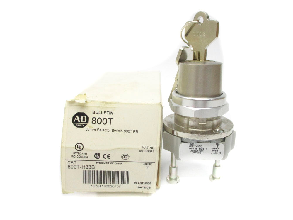 ALLEN BRADLEY 800T-H33B SER. T (AS PICTURED) (WH) NSMP