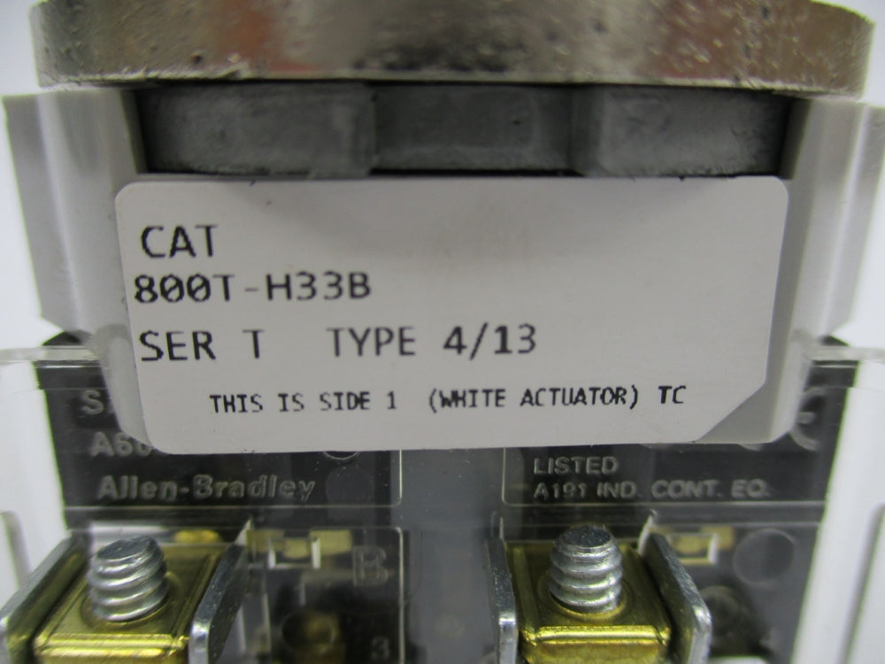 ALLEN BRADLEY 800T-H33B SER. T NSNP