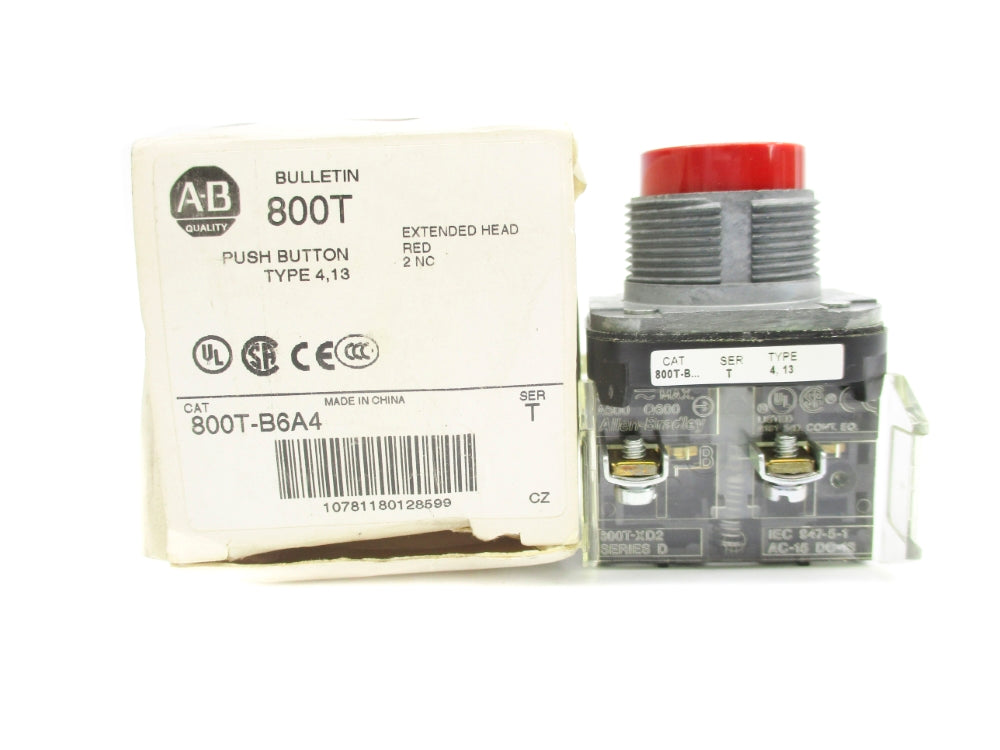 ALLEN BRADLEY 800T-B6A4 SER. T (WH) NSMP