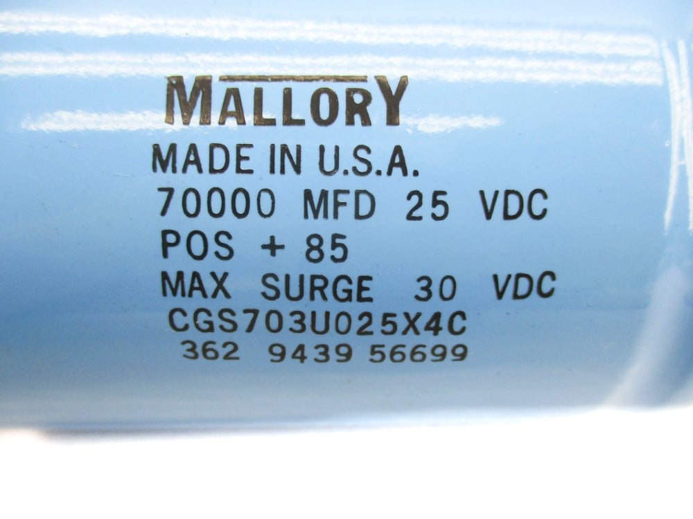 MALLORY CGS703U025X4C NSNP