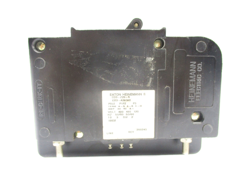 HEINEMANN CD3-Z28-5 CD3-A2A3A6 33A 480V NSNP